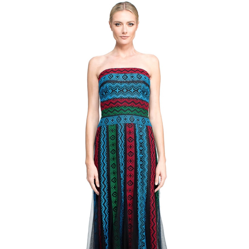 Tadashi Shoji Strapless “Gaja” Gown - Picture 2 of 7